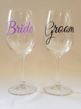Bride/Groom Wine Glasses