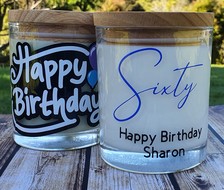 Personalised Birthday Soy Candle - NZ made