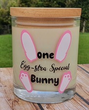 One Egg-Stra Special Bunny Easter Candle